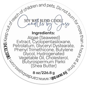 Elegant Custom Round Ingredients Label Stickers, Personalized Cosmetic Labels, Product Stickers, Round Cosmetic Label for Ingredients