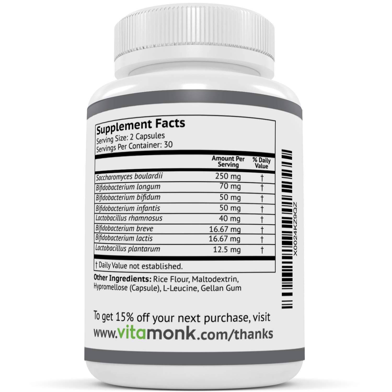 Low Histamine Probiotics by VitaMonk™ Fight Histamine Intolerance and