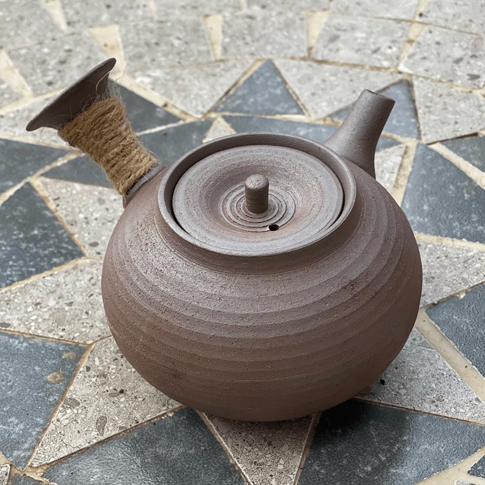Théière Kyusu • Théière traditionnelle en céramique • Capacité 200 ml • Tea Soul
