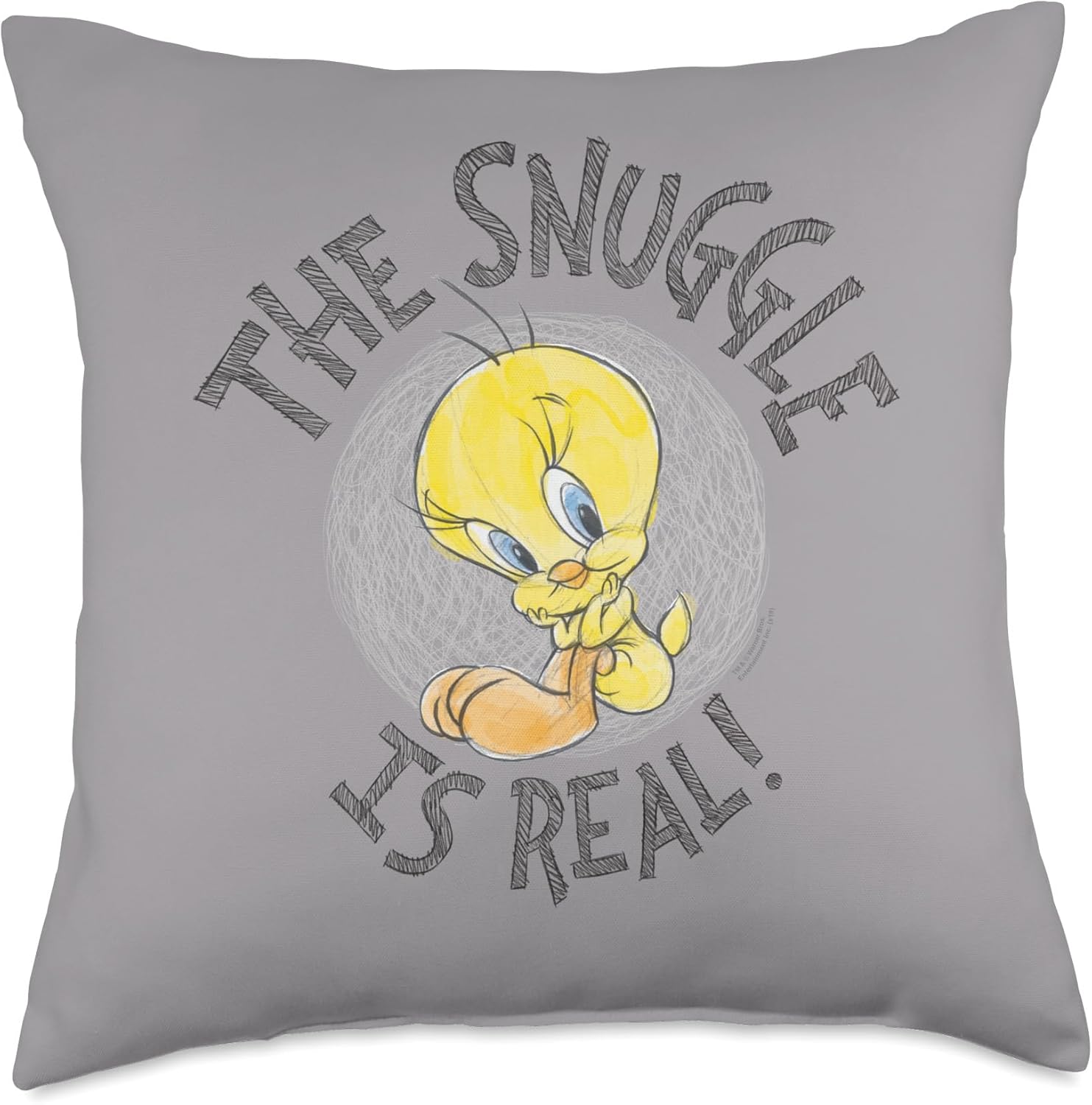 Looney Tunes Tweety Snuggle Is Real Throw Pillow