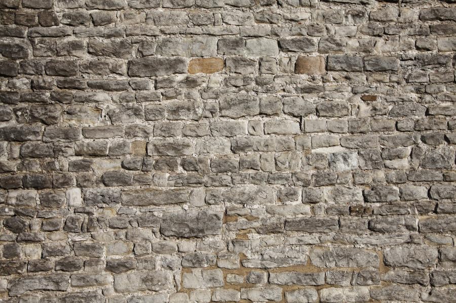 Miniatura 4 de Laeacco Telón de fondo de pared de ladrillo vintage de 15 x 10 pies, ladrillo de piedra gris vintage, fondo de fotografía de ladrillo rústico,