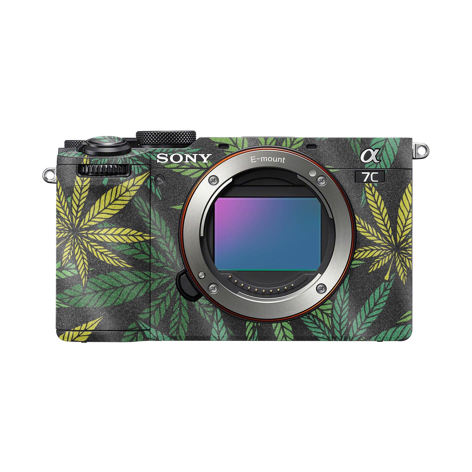 Glossy Glitter Camera Skin Compatible with Sony A7C Mark II (2023) - Cannabis Culture - Premium 3M Vinyl Protective Wrap Decal Cover - Easy to Apply | Crafted in the USA by MightySkins