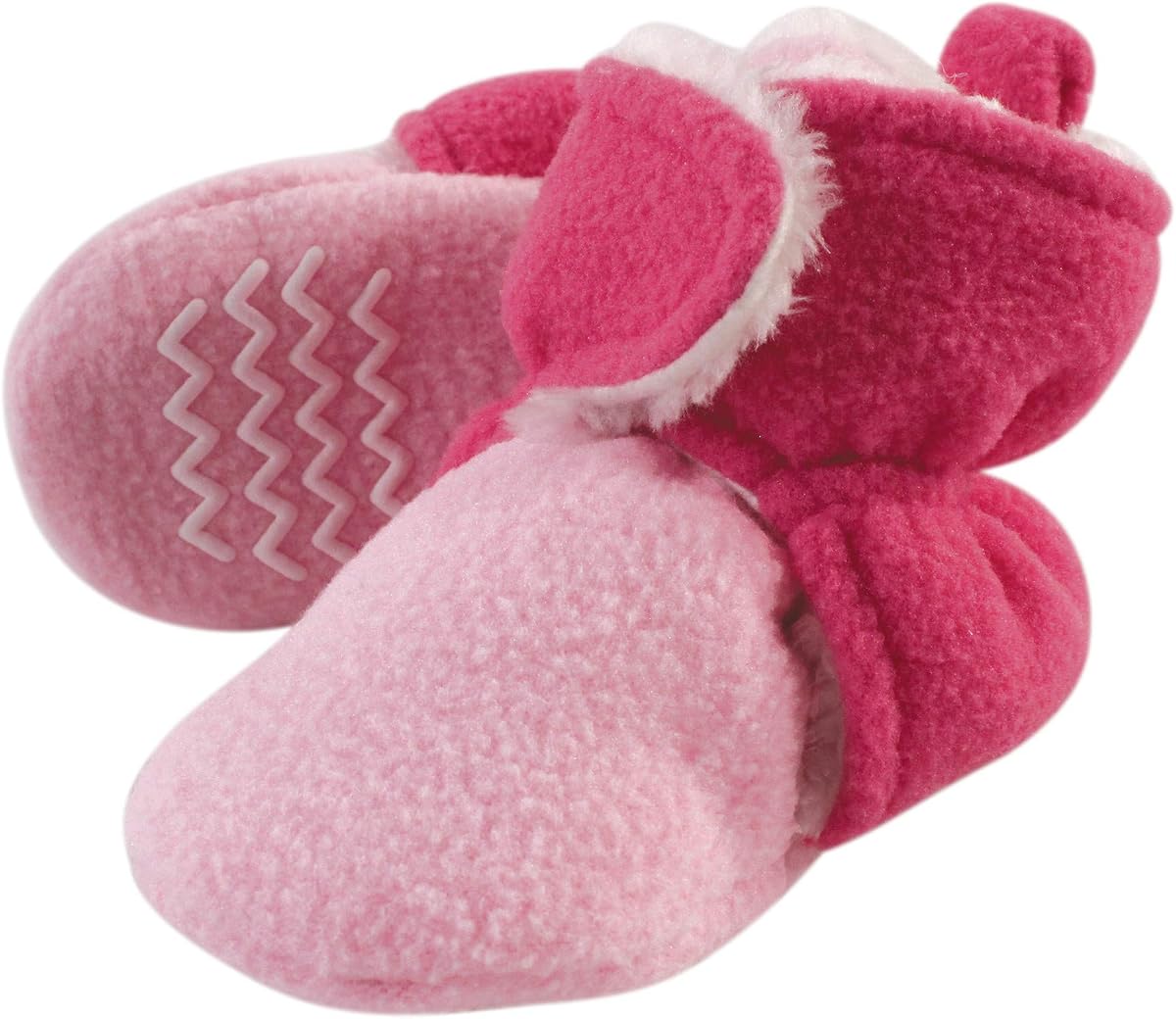 Hudson Baby Botines unisex de forro polar y sherpa sintética