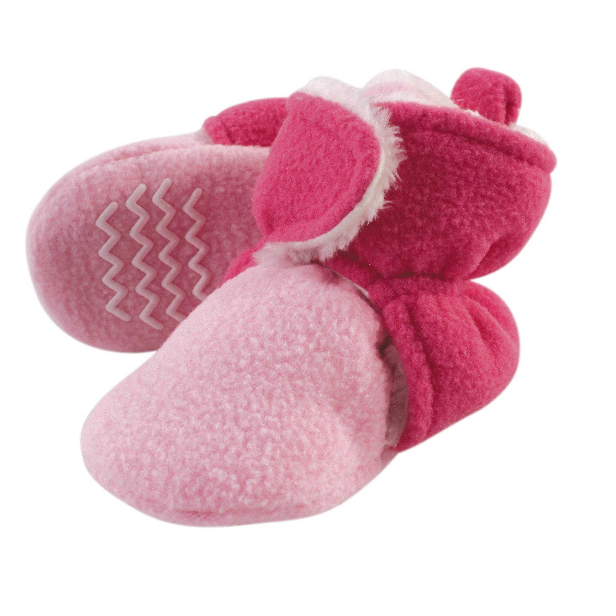 Hudson Baby Unisex Baby Cozy Fleece and Faux Sherpa Booties