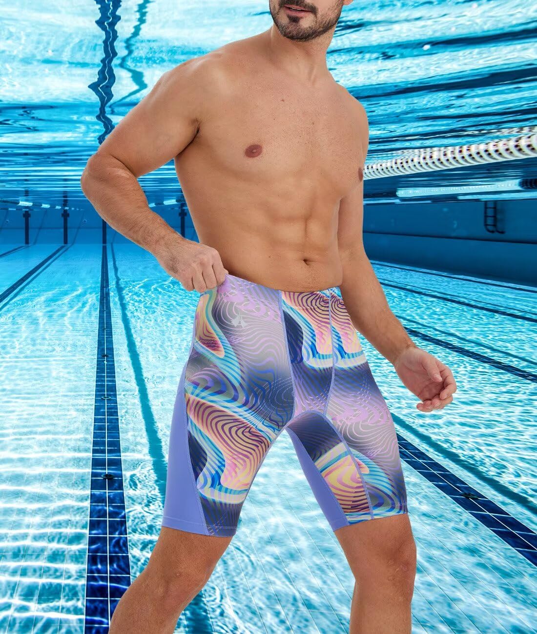 Traje de baño de entrenamiento atlético para hombre, duradero, para natación, carreras, competición
