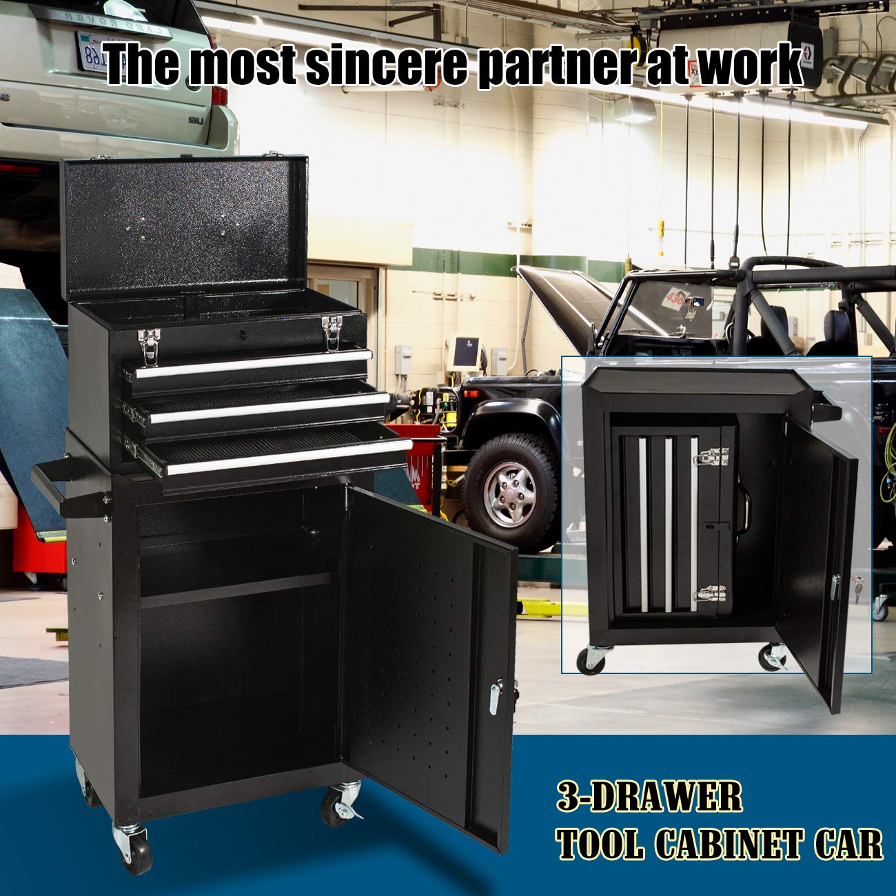 Tool Chest&Tool Box,Rolling Tool Chest,Tool with 4 Wheels,Tool