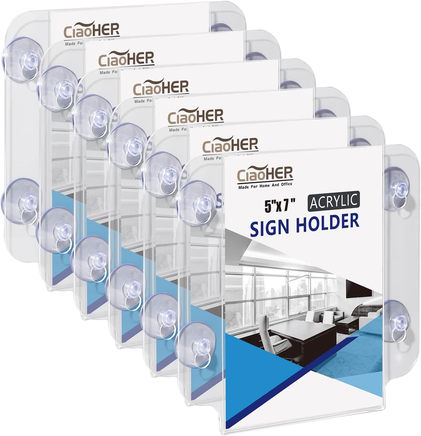 Buy CiaoHER Acrylic Sign Holder 5 x 7, Clear Acrylic Frames Glass