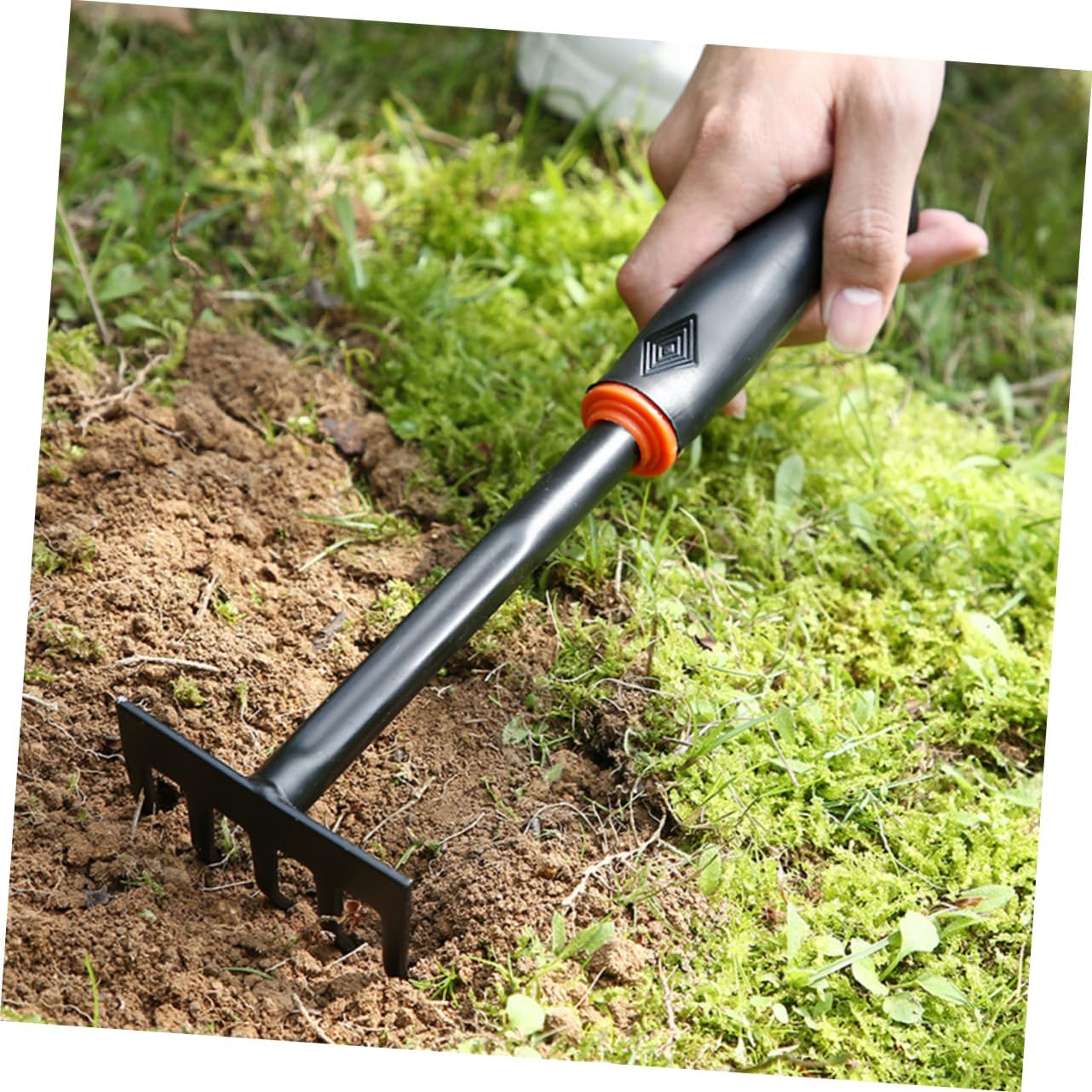 6pcs Garden Tool Iron Shovel Hoeing Rake Rake Heavy Duty for Weeding Planting