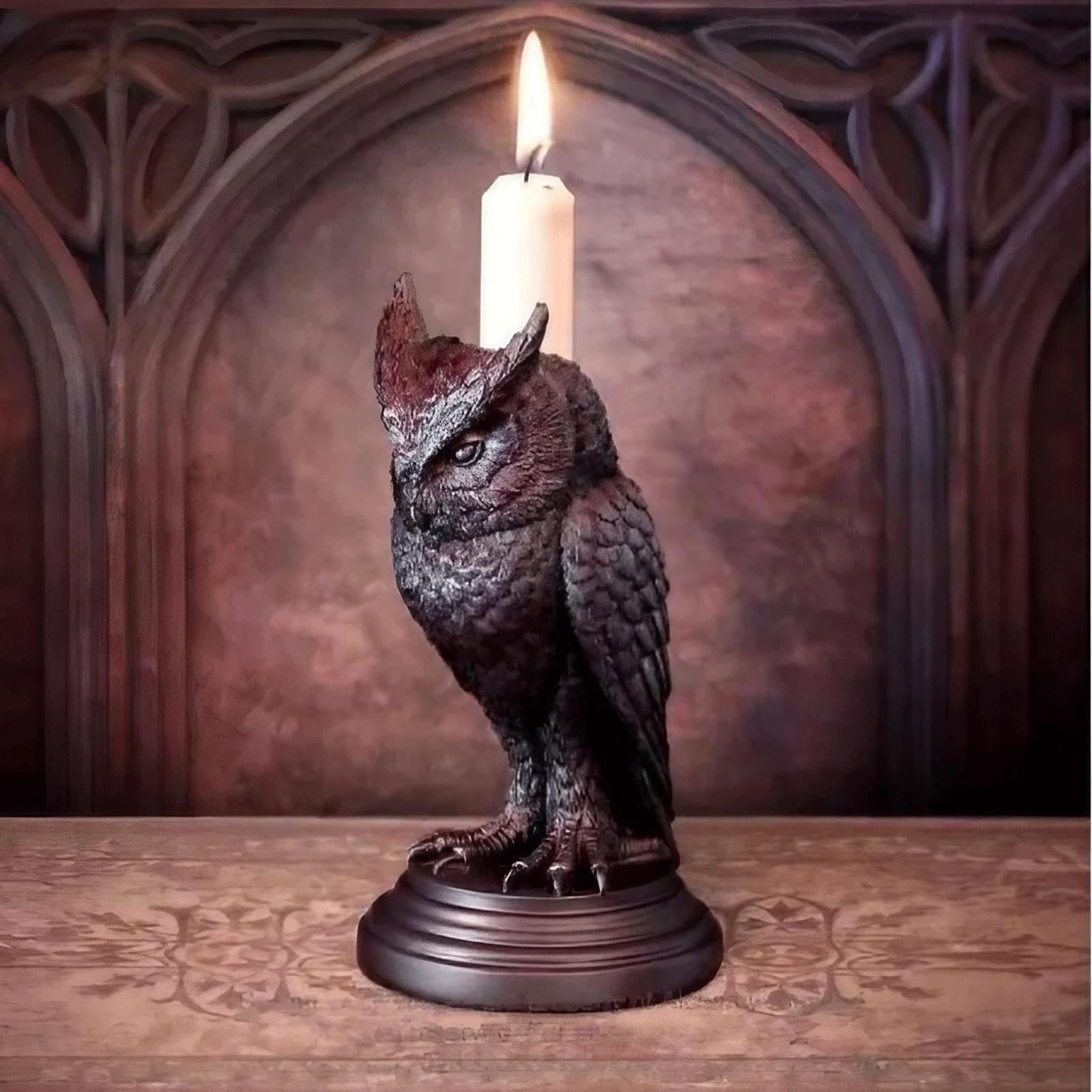 フクロウのキャンドル置物 Amazon.co.jp: CoastalCharm ヴィンテージフクロウ樹脂キャンドル