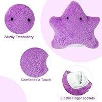 Vista 4 de Marionetas de dedo Sealive para niños de 1 a 3 años, marionetas de dedo de animales, juguetes de animales de peluche suaves para contar historias