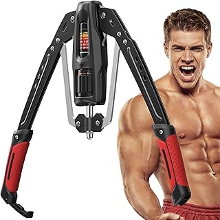 Merach Twister Arm Trainer, 22-440lb Hydraulic Power, Adjustable Home Chest Expander, Shoulder Muscle Training Fitness Equipment, Arm Enhanced Exercise Strengthener