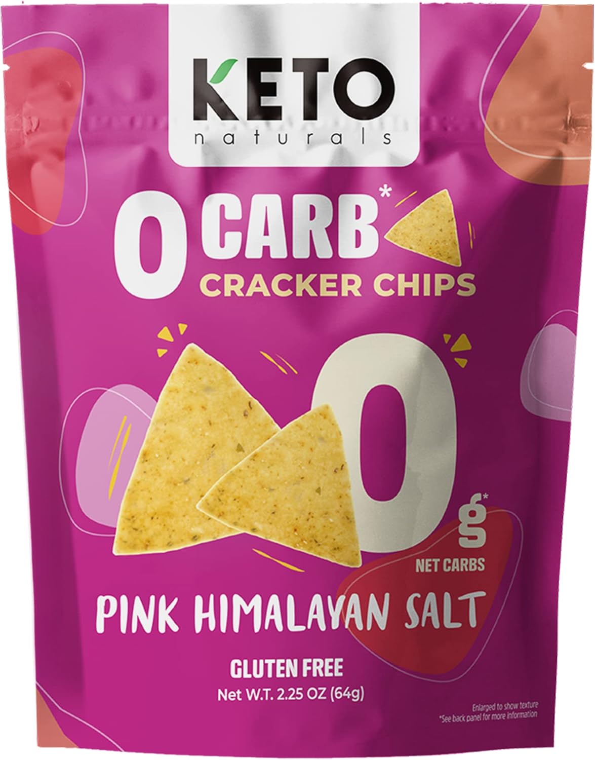 Keto Naturals Zero Carb Crackers, Pink Himalayan Salt, Gluten free, 64g