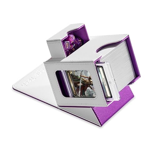 Deck Box for MTG Commander - White/Purple