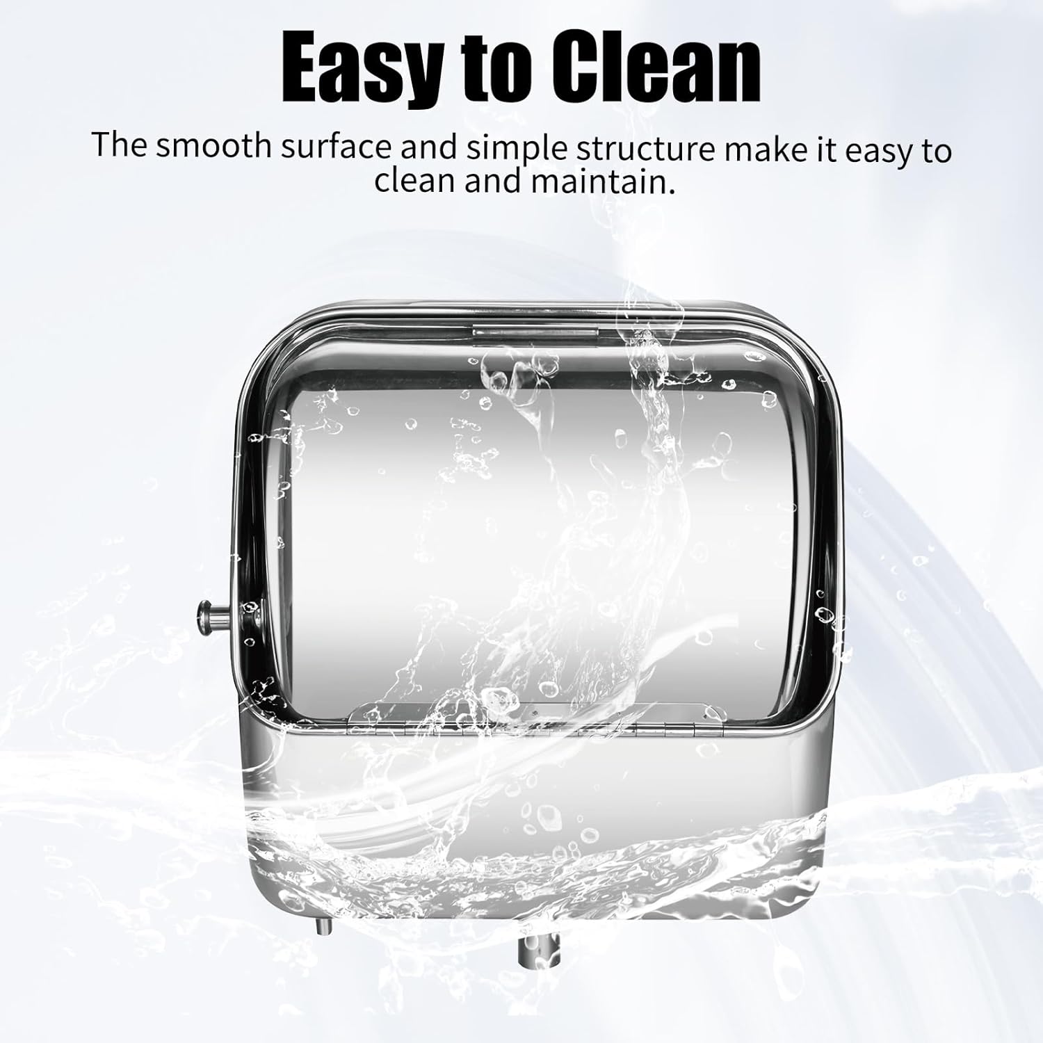 RV Sink, Square Single Bowl Sink Stainless Steel Folding Sink with Curved Faucet Multifunctional Hand Wash Basin for Bars, Food Trucks, Campers, Motorhomes, Boats, Vans