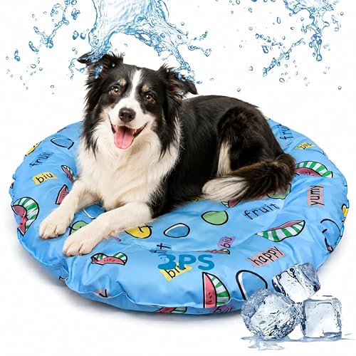 Alfombrilla Refrescante para Perros Gatos Alfombra de Enfriamiento Manta Auto Refrigerante Mascotas Ideal…