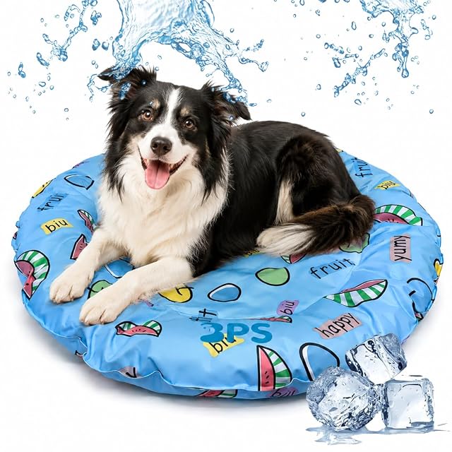 Alfombrilla Refrescante para Perros Gatos Alfombra de Enfriamiento Manta Auto Refrigerante Mascotas Ideal…