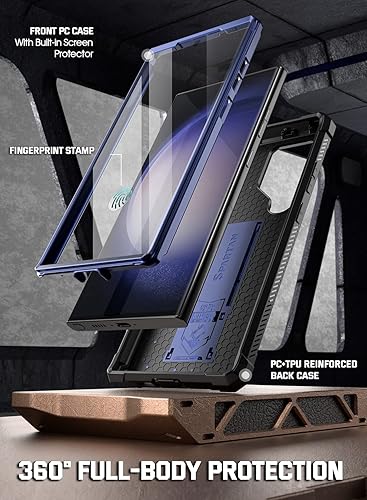 Miniatura 2 de Poetic Spartan - Funda para Samsung Galaxy S23 Ultra 5G de 6.8 pulgadas, protector de pantalla integrado que funciona con identificación de huellas