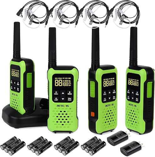 Retevis RT49P Waterproof Walkie Talkies, IP67 Portable FRS Two-Way Radios,