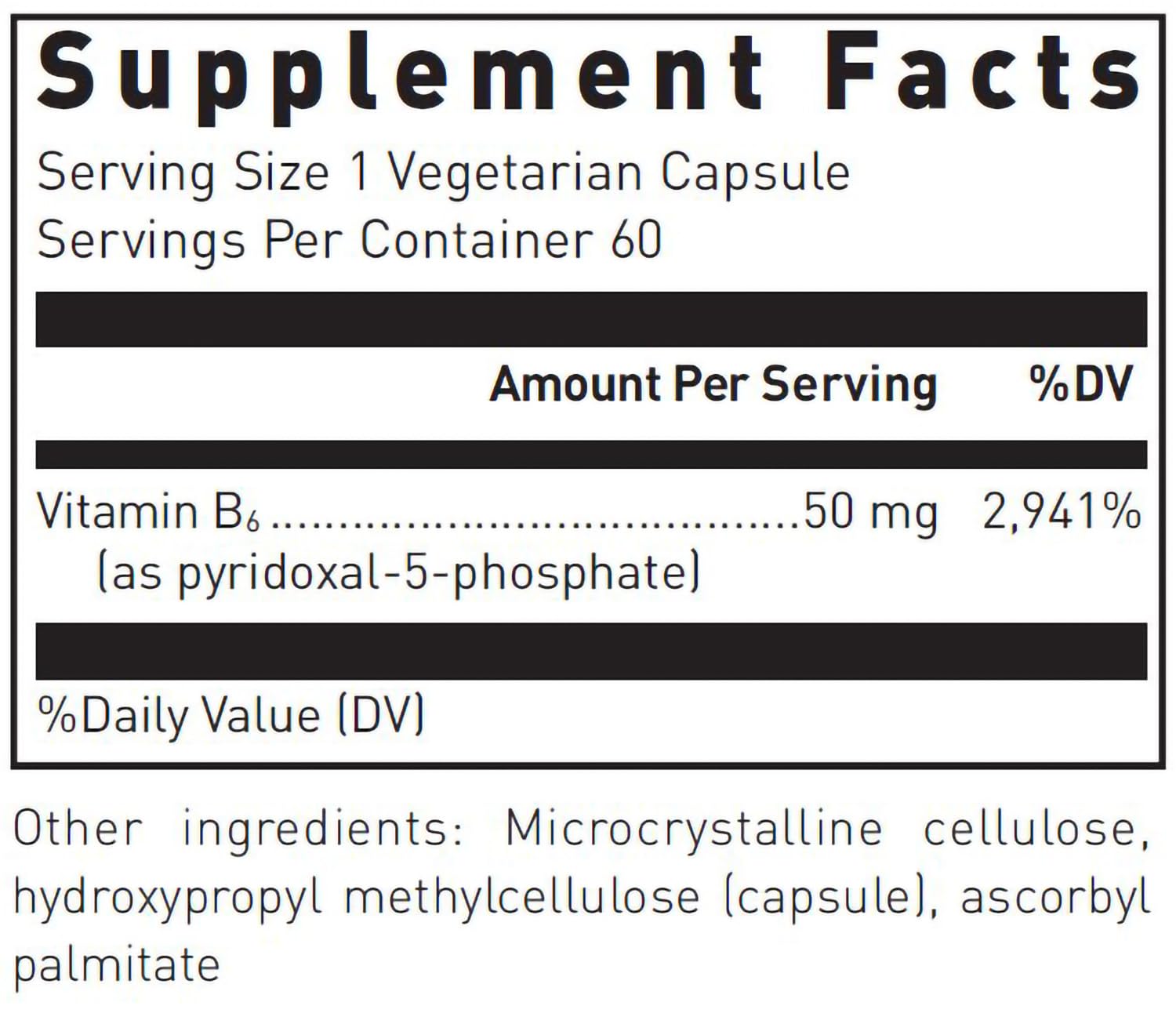 Douglas Laboratories Pyridoxal-5-Phosphate (50 mg.), 60 Capsules — Amazon image 2