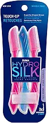Schick Hydro Silk Lâmina De Depilação Touch-Up Rosa/Azul Pacote Com 3