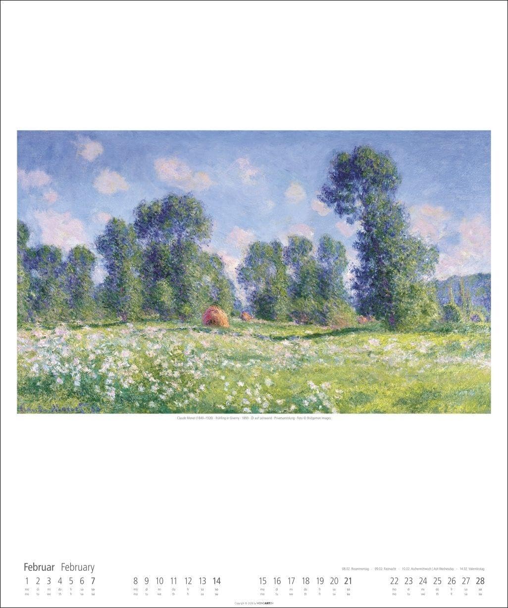 Claude Monet Im Garten Kalender 2027 - Im Garten: Mit den schönsten Gartenbildern des Impressionisten aus den Museen der Welt. Wandkalender 2027 Großformat für Kunstliebhaber. 46 x 55 cm
