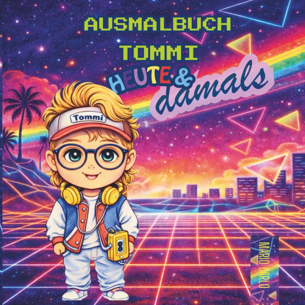 Tommi Heute & Damals: Eine kleine Zeitreise zum Ausmalen