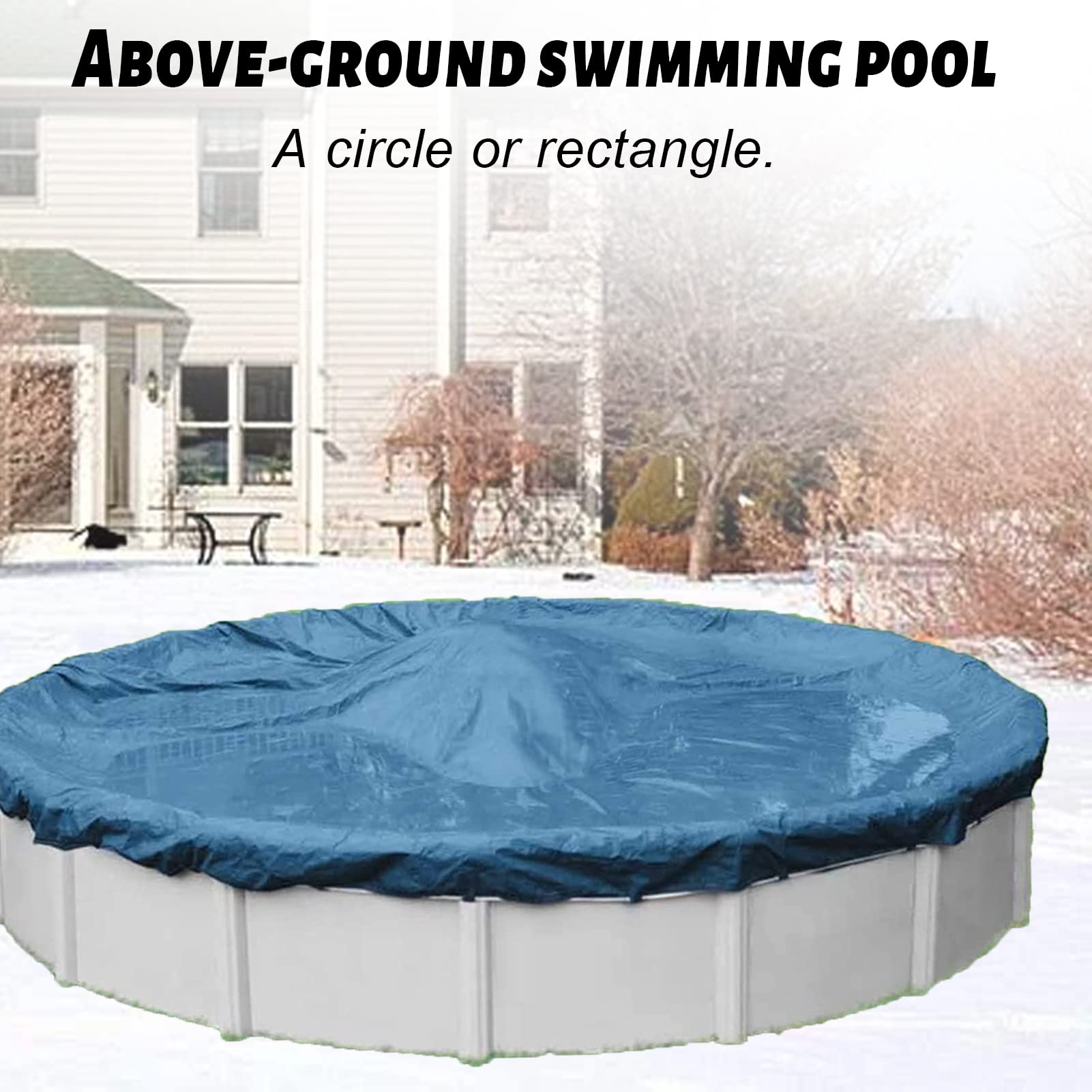 Coussin Gonflable Piscine, Flotteur Hivernage Piscine, Produit Hivernage Piscine, Oreiller De Piscine d'hiver, Bouee Piscine 120 cm, 0.4mm d'épaisseur (Carré, 2 pièce)
