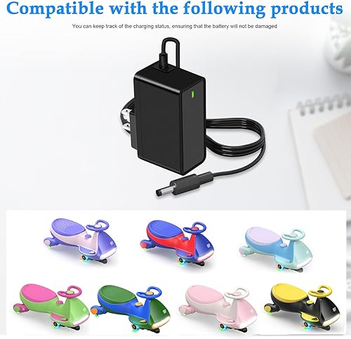 Miniatura 2 de Cargador de 12 V para niños, adaptador de corriente para coche eléctrico FanttikRide N7, cable de suministro de repuesto seguro de CA/CC