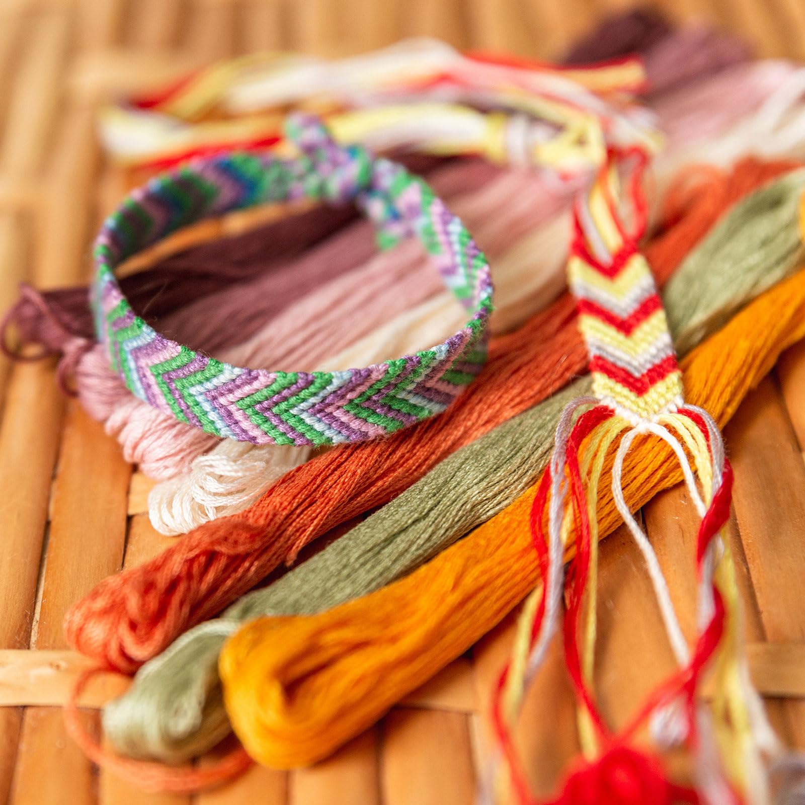 Arcobaleno Di Colore Del Ricamo,Punto Croce Fili,Bracciali,Artigianato