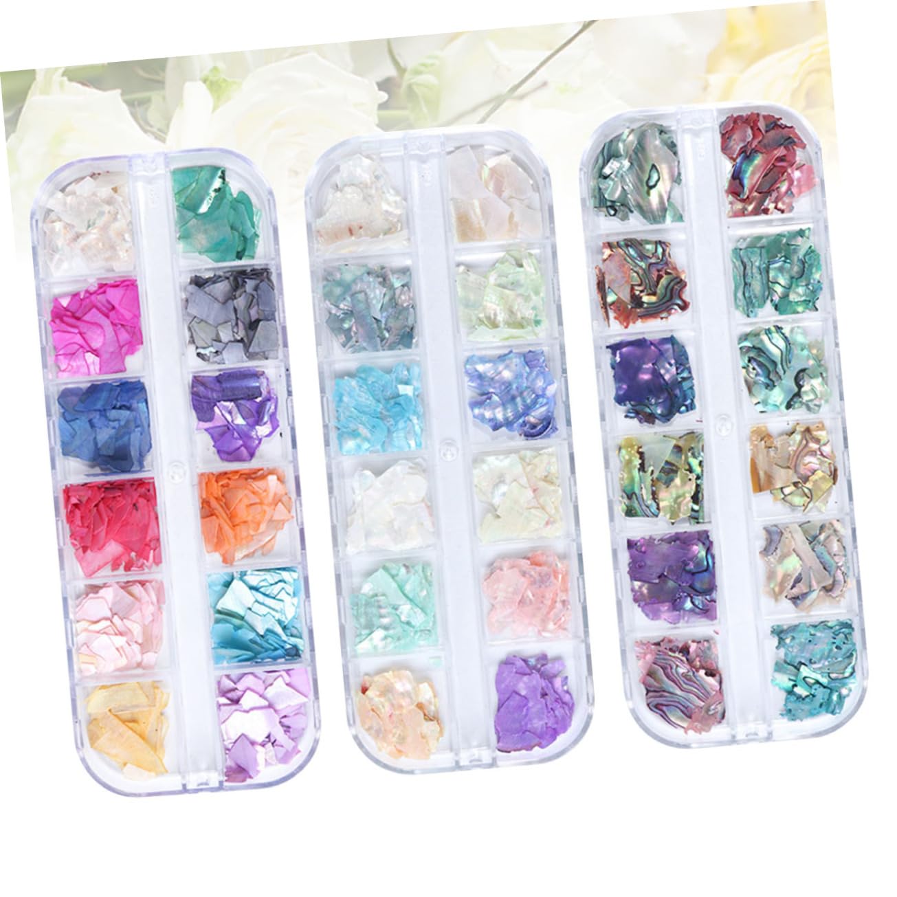 Didiseaon 3 Set Toppa Glitterata Per Unghie Punte Per Trapano Per Unghie Fascino Fiocco Decorazioni Unghie Decorazioni Per Unghie Accessori Chiodatrice Decorazione Delle Unghie 3 Scatole*3