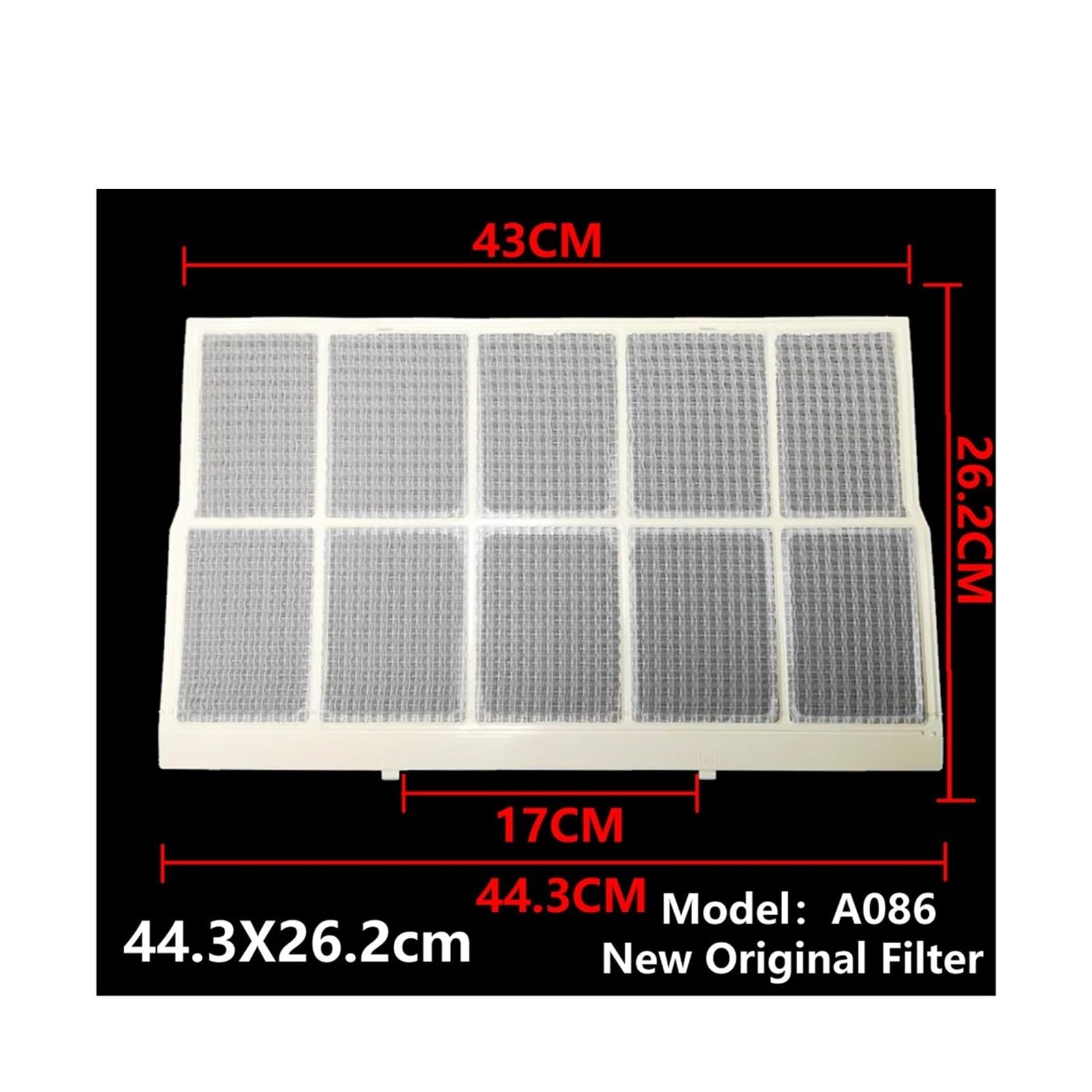 Filtro Del Condizionatore D'aria, Compatibile Con SHARP, 44,3X26,2