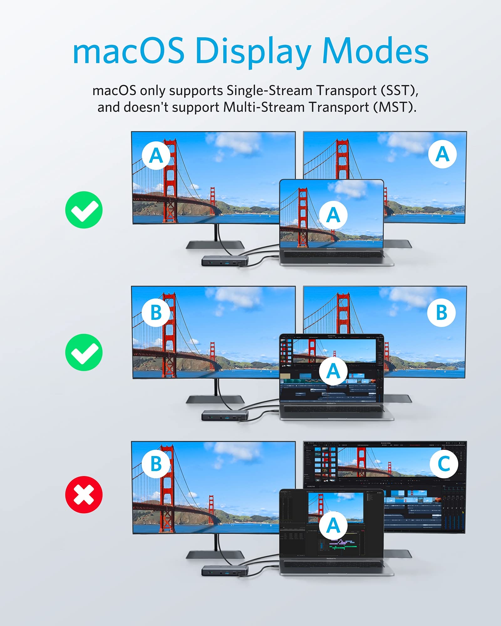 Anker PowerExpand 9-in-1 USB-C PD Docking Station USB-C Adapter, 60W für Laptop, 20W Power Delivery, 4K HDMI & DisplayPort, USB 3.0 und USB 2.0 Daten, Gigabit Ethernet, 3.5mm Audio