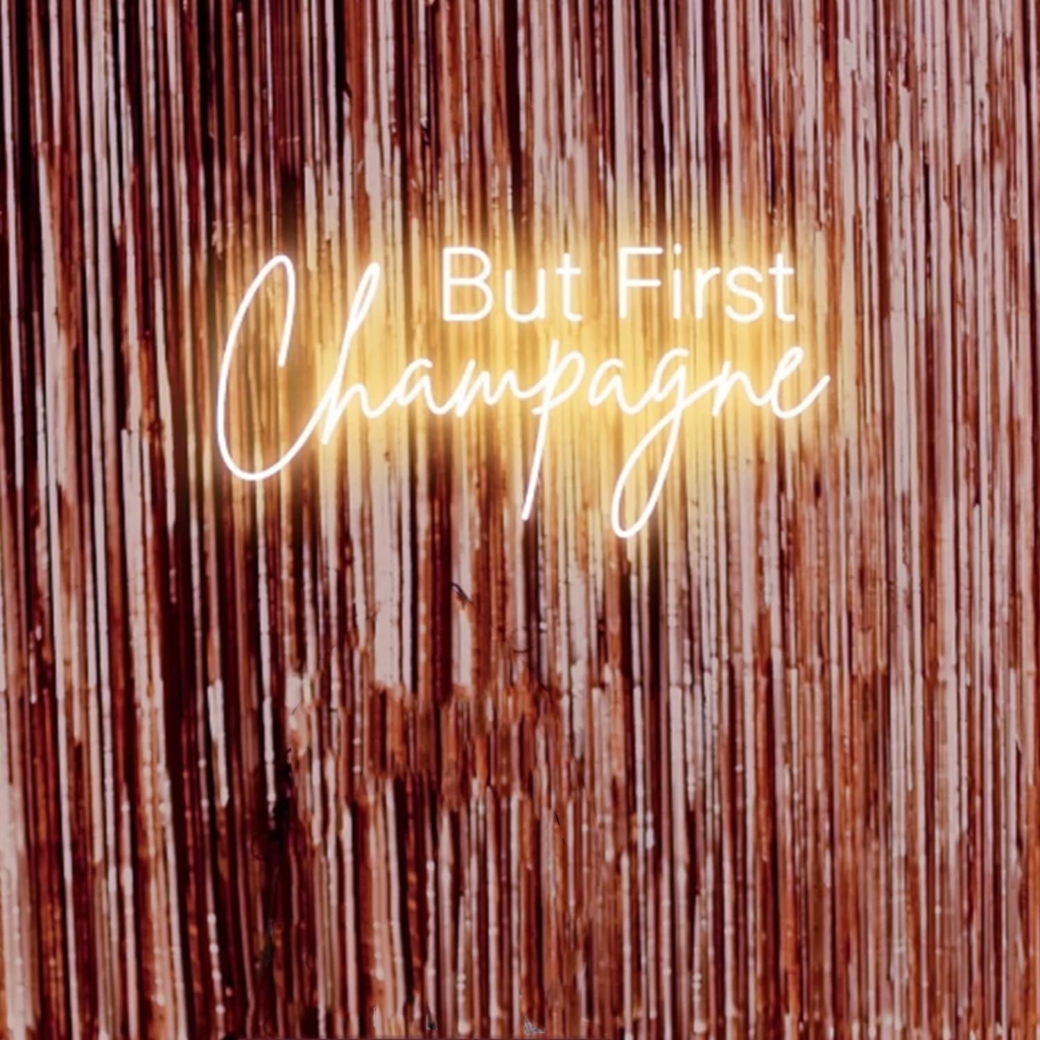 Ma Prima Sciampagna Segno al Neon Sciampagna Segno di Luce al Neon LED Arte da Parete Luci per Cucina Bar Matrimonio Compleanno Illuminazione Decorativa Champagne Regali per Amici Famiglia, 5V USB