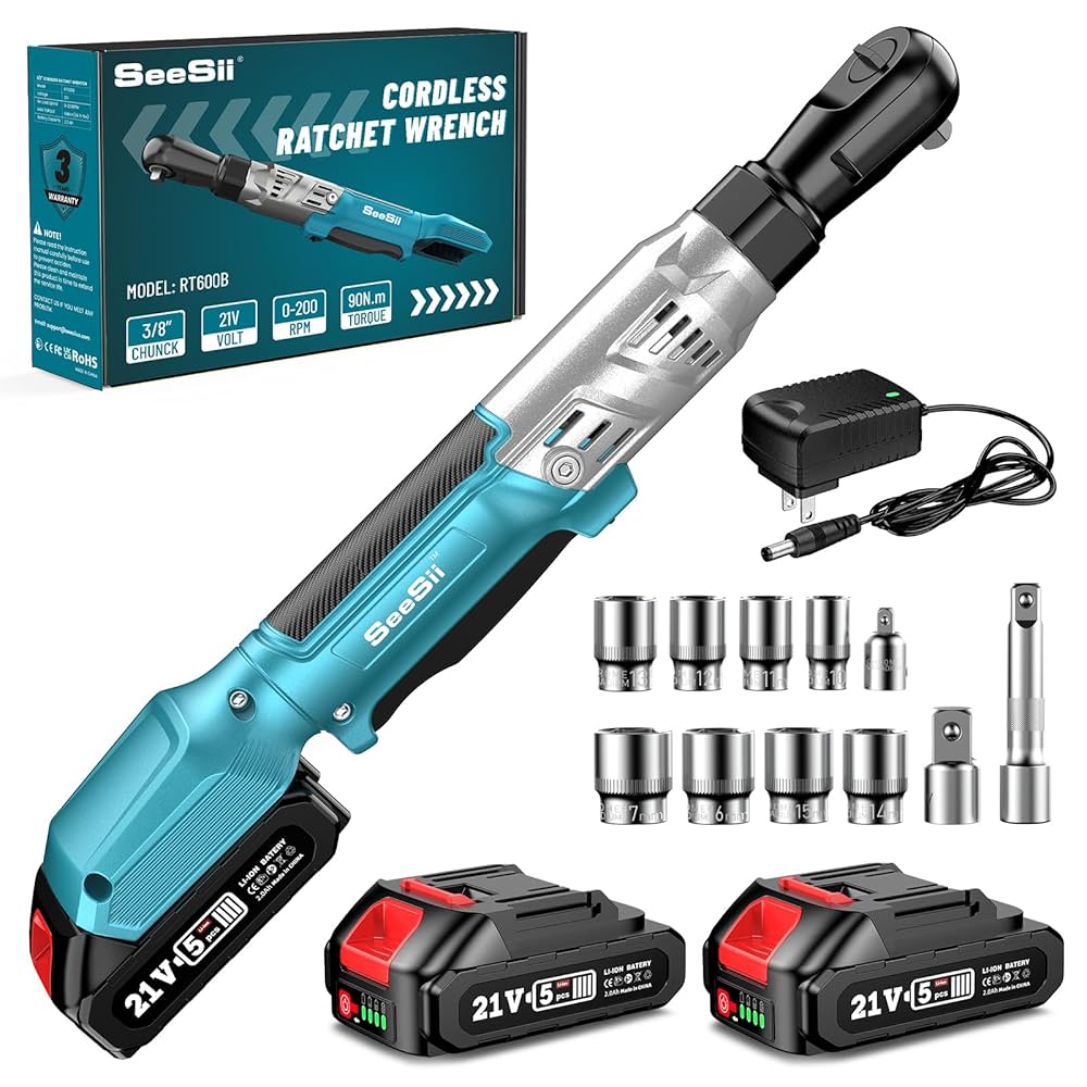 ⭐️RT-99338⭐️ Seesii Akumulatorowy klucz zapadkowy 3/8