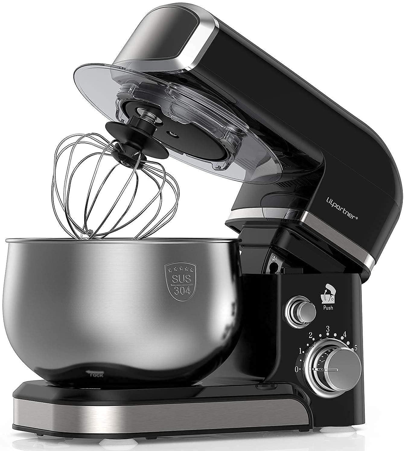 Buy Stand Mixer, 1000W Electric Kitchen Mixer Food Mixer, 6Speed Tilt