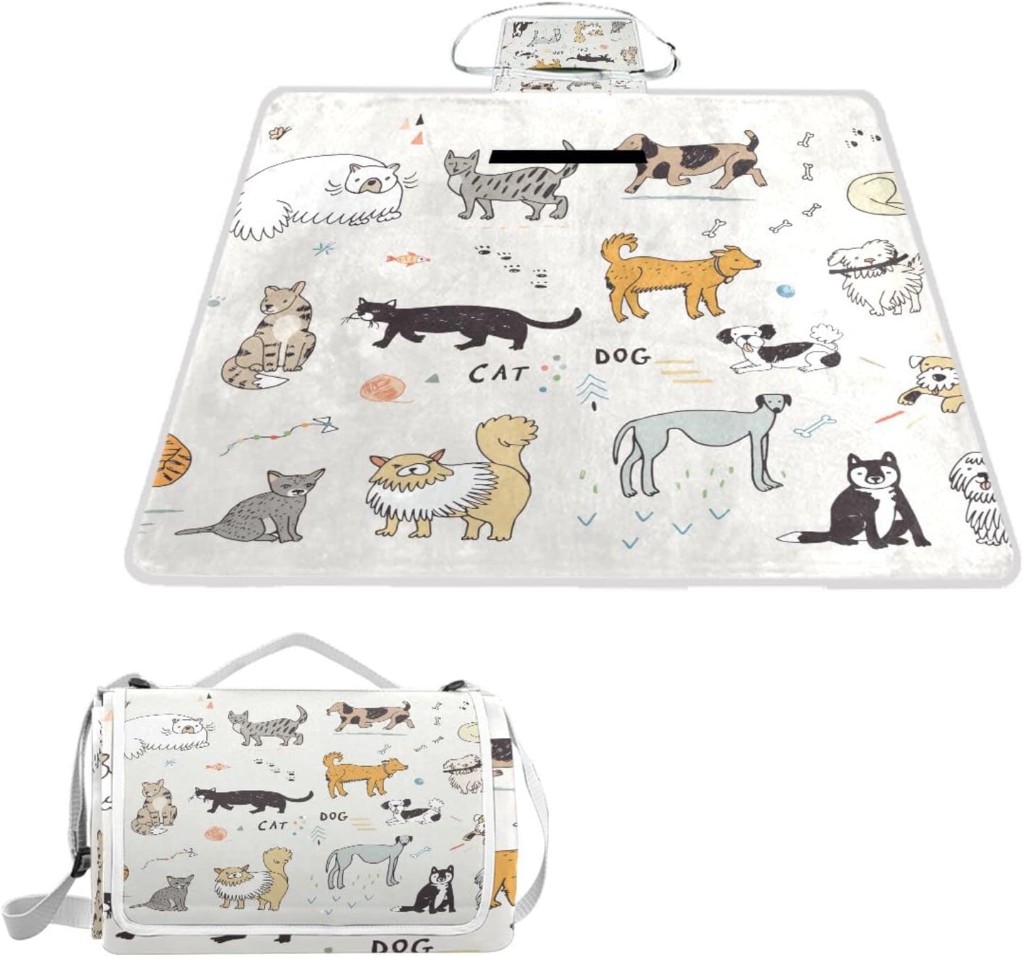 レジャーシート レジャーマット 厚手 アルミ 折り畳み 防水 コンパクト 大判 アニマル 動物柄 猫 犬 花見 キャンプ 軽量 ピク