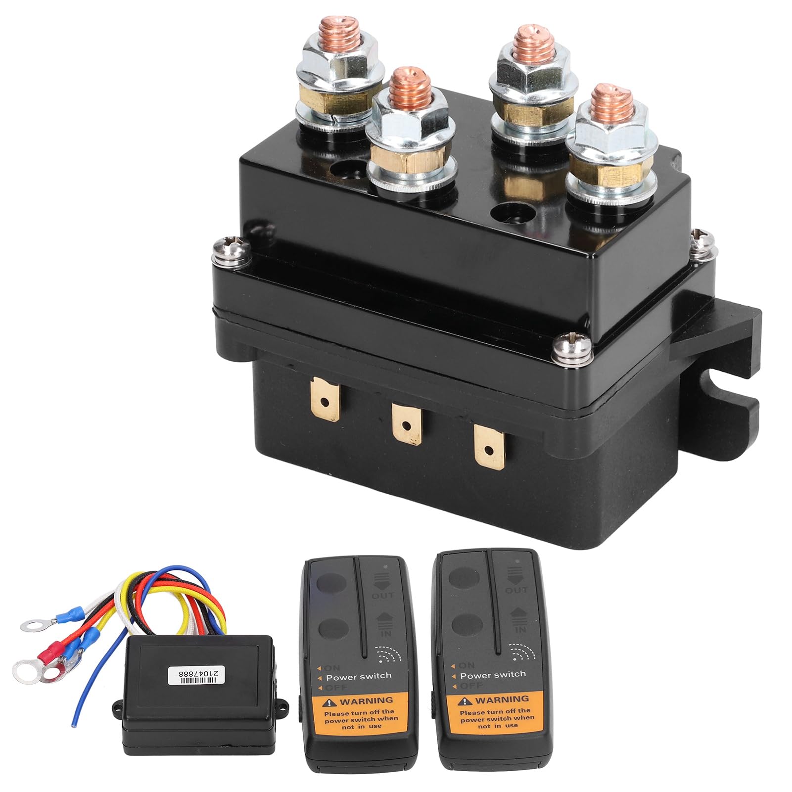 DC500A - Kit di telecomando wireless per verricello da 12 V, relè magnetico di alta qualità per veicoli fuoristrada da 3600 kg a 500 kg