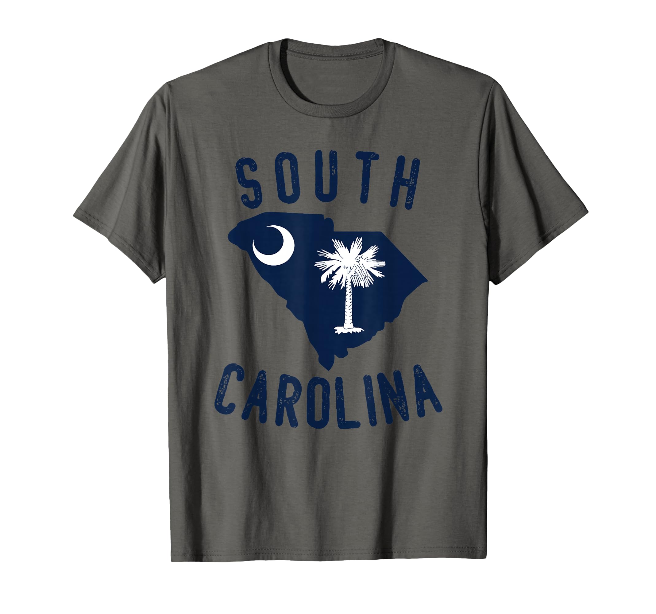 South Carolina State Flag Palmetto Tree Half Moon SC T-Shirt