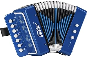 Eastar Kids Accordion Toy, 10 Key Mini Musical Instruments with Buttons for...