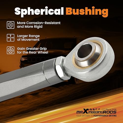 Miniatura 3 de maXpeedingrods Puntera trasera para Nissan 350Z Z33 2003-2009, para Infiniti G35 2003-2007, punta trasera ajustable -2 a +2, gris