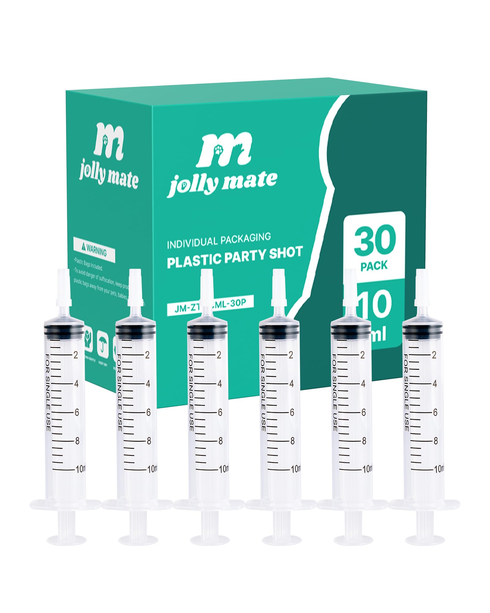 Photo 1 of 30 Pack 10ml Oral Syringes for Liquid without Needle Individually Wrapped