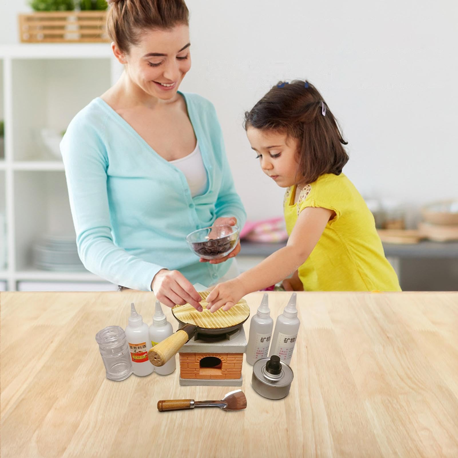 Auténtico Mini Juego De Cocina: Utensilios De Cocina En Miniatura