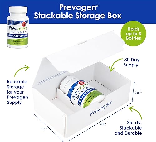 Miniatura 2 de Prevagen Mejora la memoria fuerza regular de 10 mg, 30 cápsulas  1 paquete  con apoequorina y vitamina D con atractiva y apilable caja de