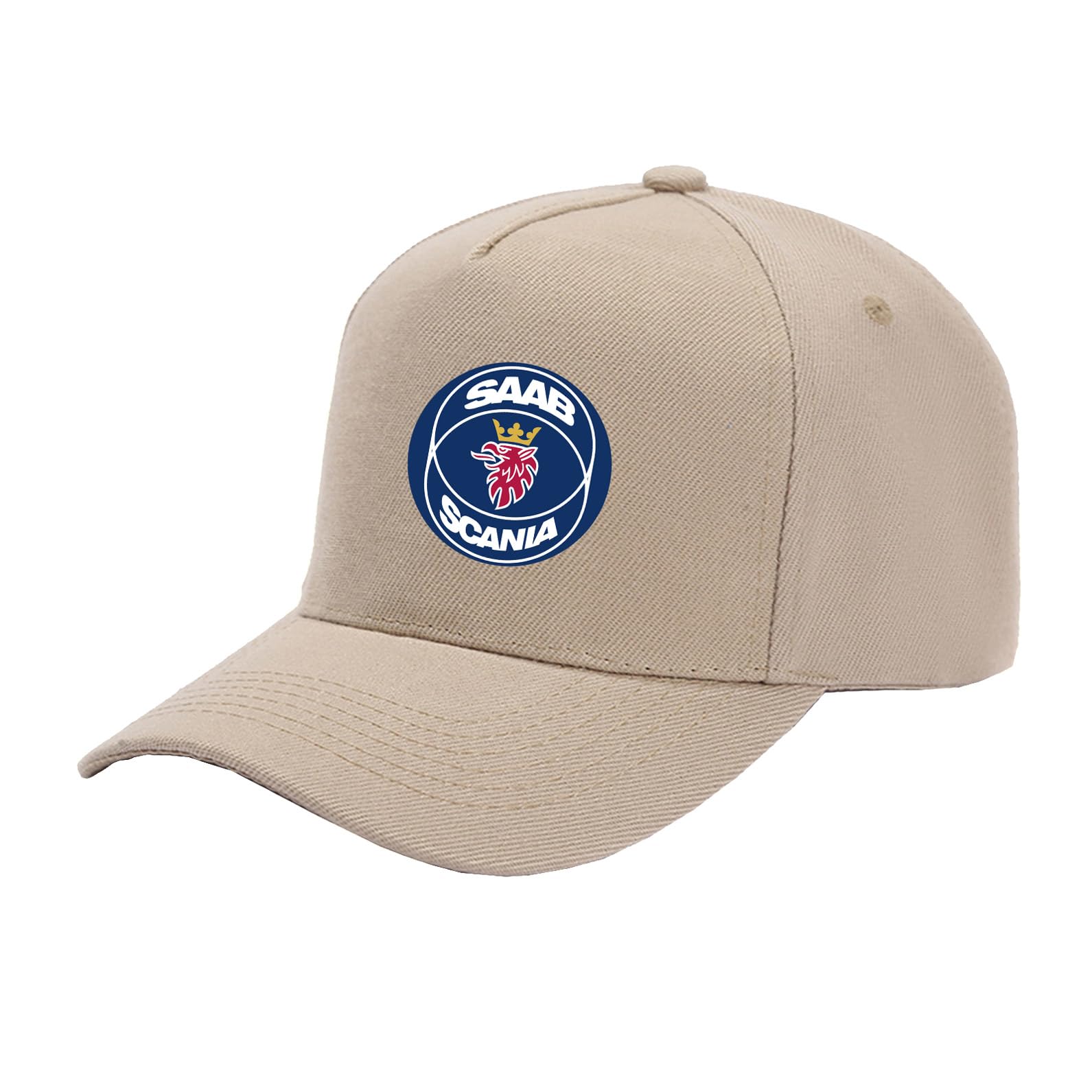 FBWZSAG Unisex Baseball Cap Printed Ball Cap for SAAB Breathable Plaintone Trucker Hat Sportstyle Dad Hat Adjustable Lightweight Snapback Hat-Khaki||One size