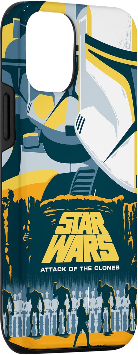 iPhone 12/12 Pro Star Wars Attack of the Clones Illustrated Movie Poster Case