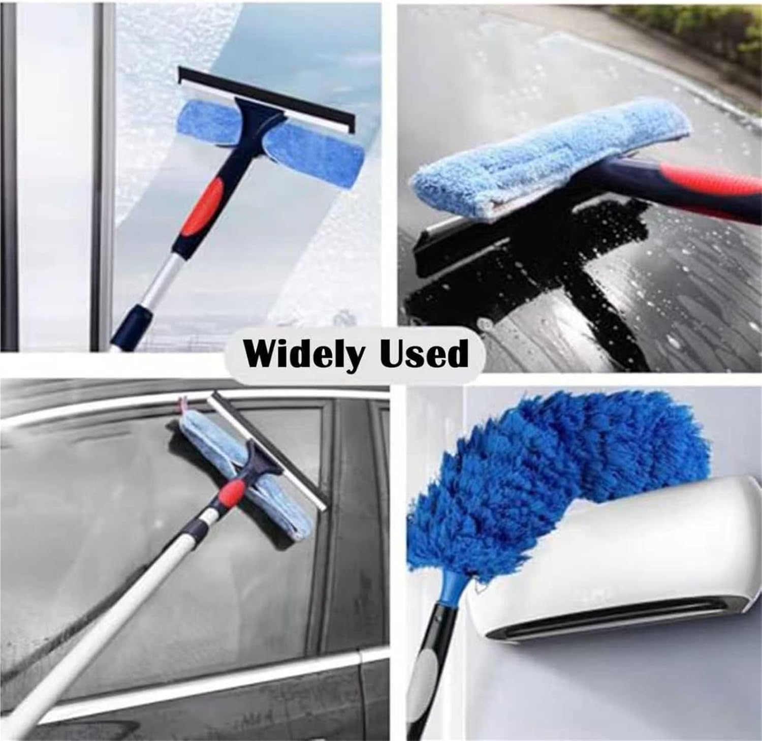 Window Squeegee Pole Adjustable Length, Extendable Glass Washing Rod for Home/Office/Restaurant, Glass Washing Tool with Squeegee Ideal for Efficient Outdoor Cleaning(1 pc,L 20ft/6m)