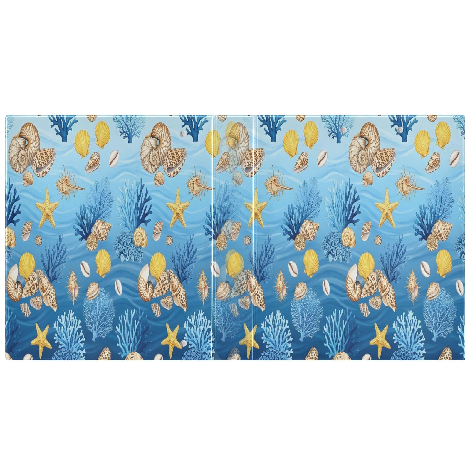 Raccoglitore a 3 anelli The Underwater World, anelli rotondi da 3,8 cm, contiene 200 fogli, 3 raccoglitori ad anelli con clip in metallo antiscivolo