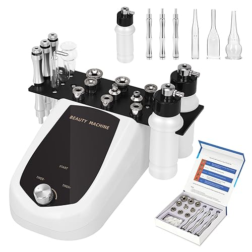 Máquina de microdermaabrasión de diamante, máquina facial de dermoabrasión 3 en 1 0-68 cmHg de potencia de succión, máquina facial profesional de