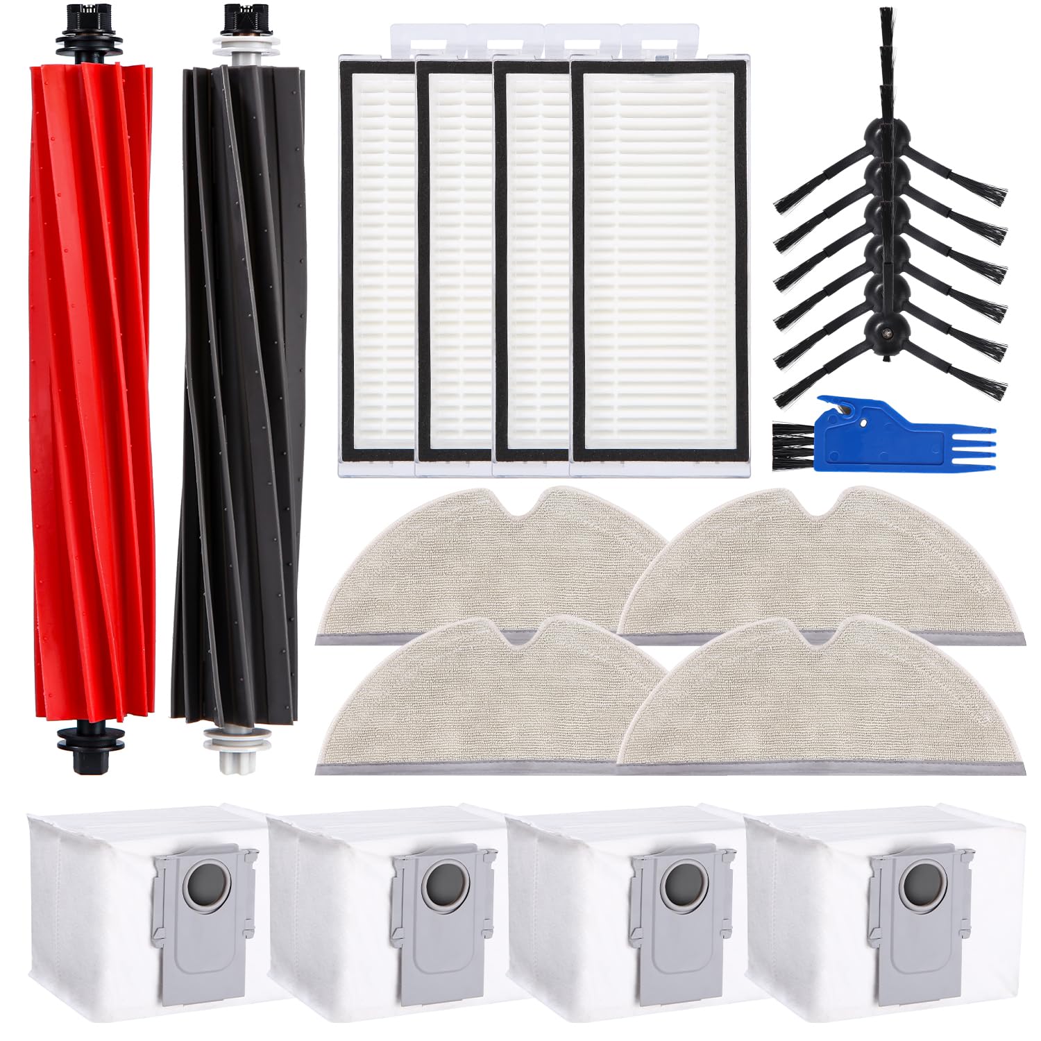 Kit d'accessoires pour Roborock Q8 Max et Q5 Pro avec filtres HEPA et brosses