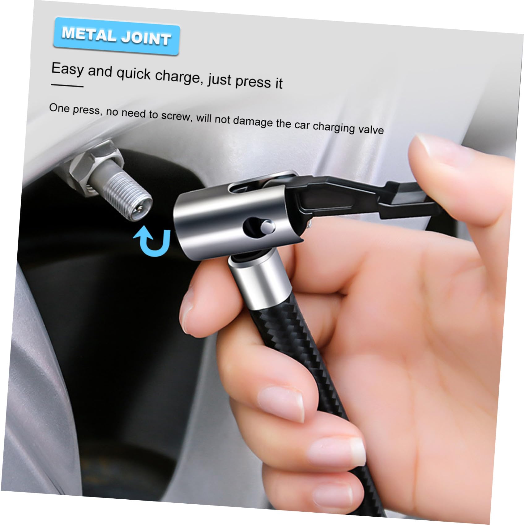 Bomba de Neumáticos con Manómetro Digital para Coche 12v | Abs y Cobre, Pantalla Digital con Parada Automática, Presión Estable para Rueda de Automóvil